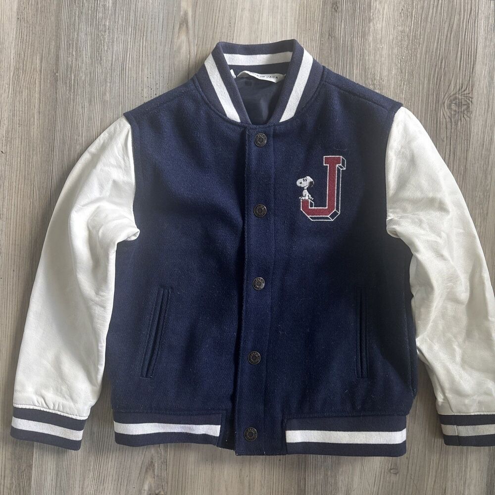 Janie and Jack PEANUTS™ Snoopy Varsity Bomber Jacket size 3T -4T